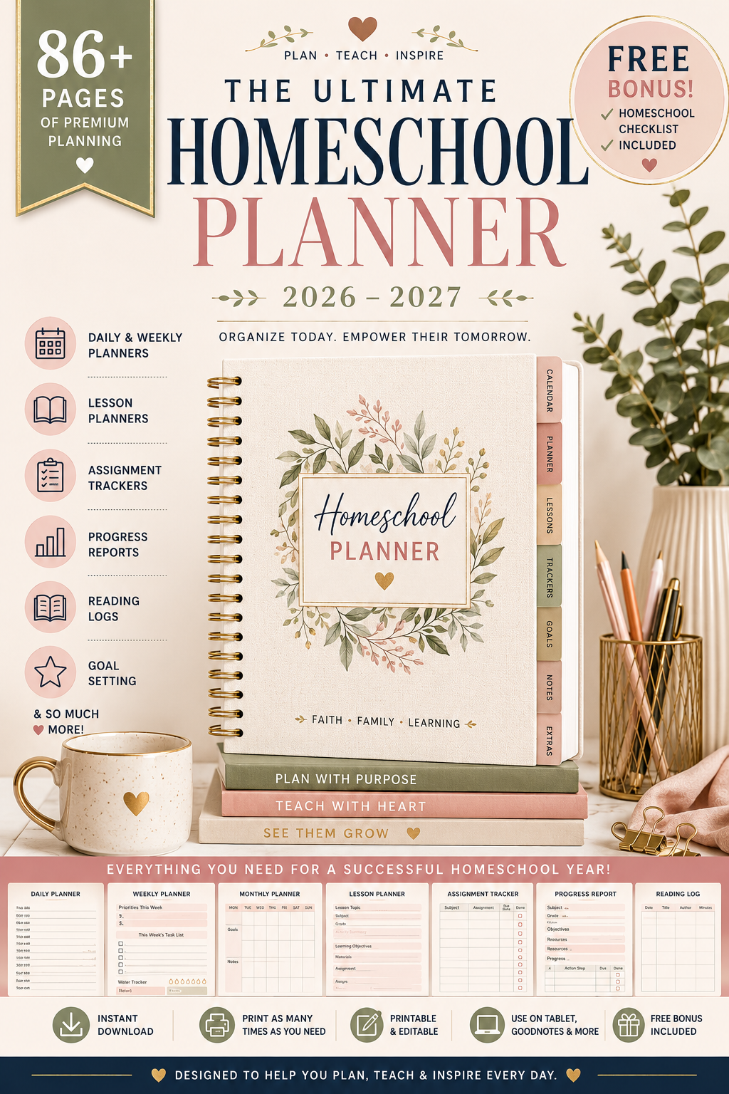 Ultimate Back To School Planner 2026–2027